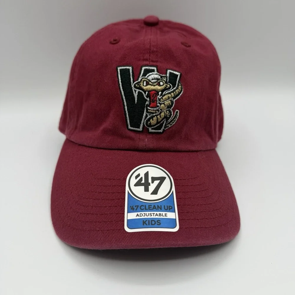 '47 Brand Clean Up Wisconsin Timber Rattlers‎ KIDS Hat Cap Strapback Adjustable